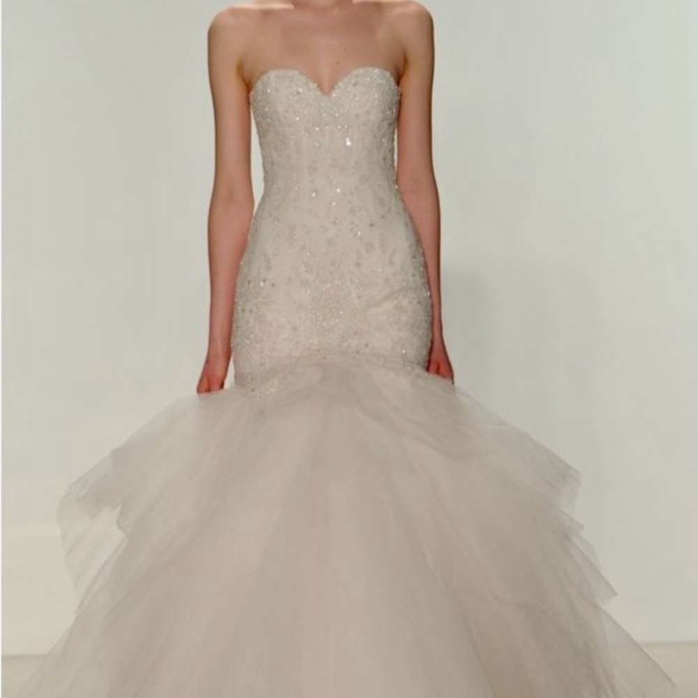Modern Trousseau Cream Bridal Gown